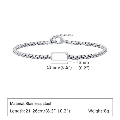 Dad Bracelet Engraved with Children's Names - bracelet Personalisr Au