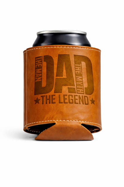 Personalised Photo Engraved PU Leather Stubby Holder