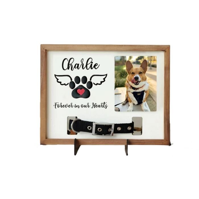 Dog Collar Memorial Photo Frame