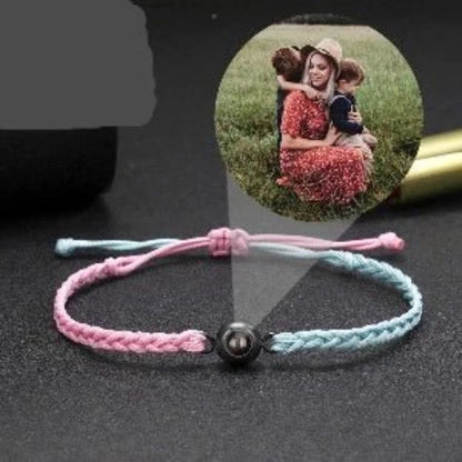 Duo Tone Photo Projection Rope Braceletbracelet