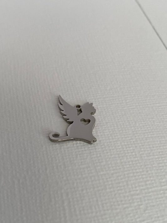 Engraved Angel Cat/Dog Memorial CharmCharms