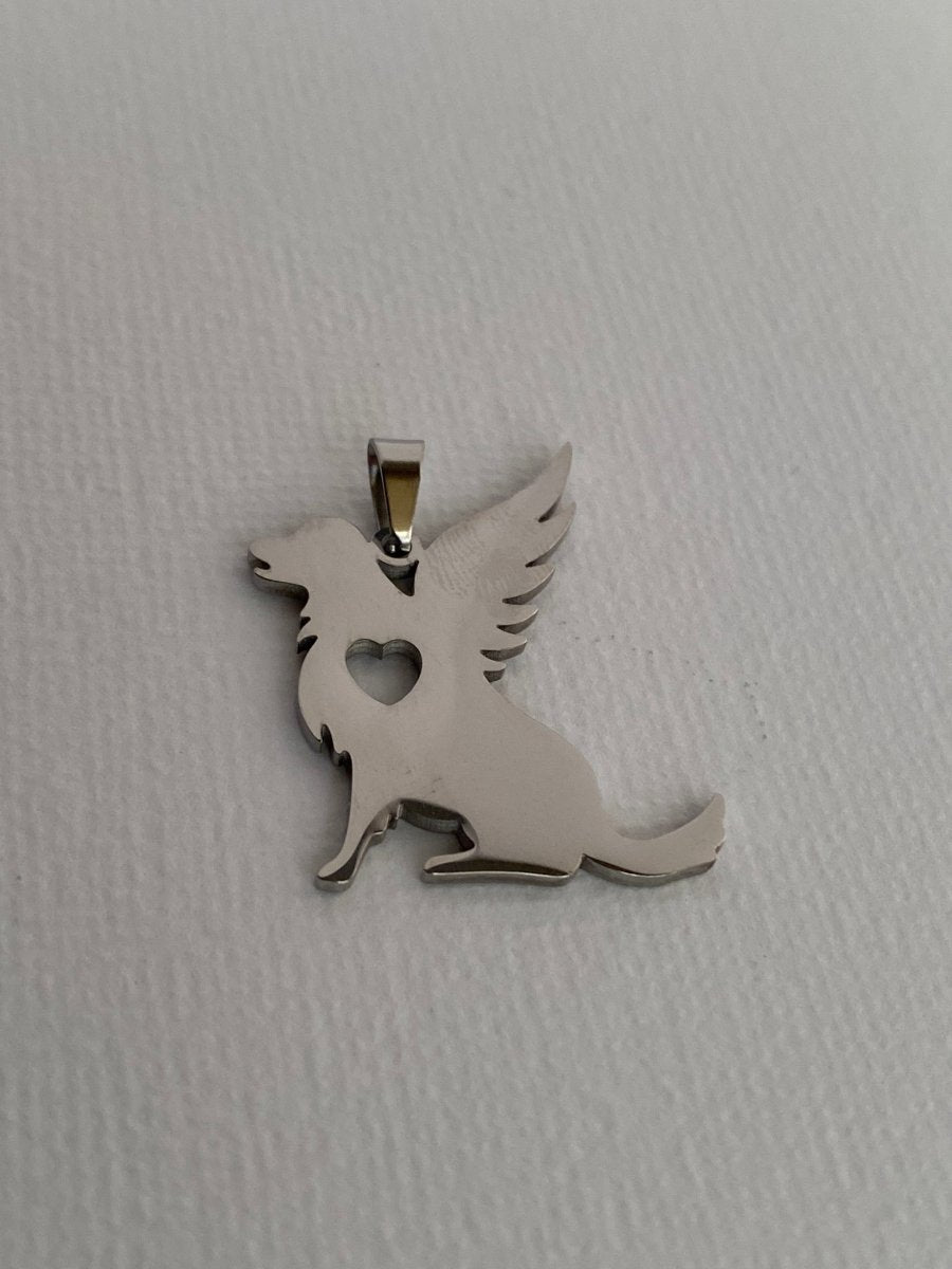 Engraved Angel Cat/Dog Memorial CharmCharms