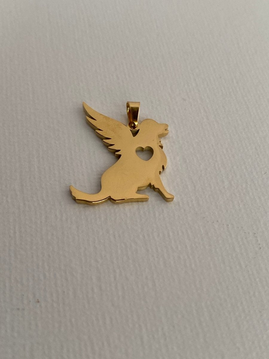 Engraved Angel Cat/Dog Memorial CharmCharms