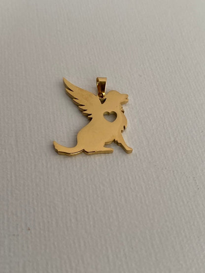 Engraved Angel Cat/Dog Memorial CharmCharms