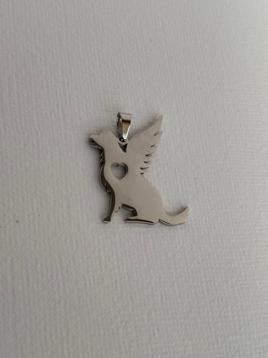 Engraved Angel Cat/Dog Memorial CharmCharms