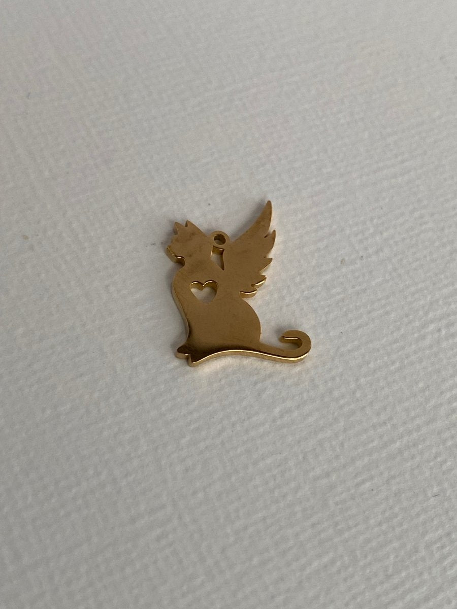 Engraved Angel Cat/Dog Memorial CharmCharms