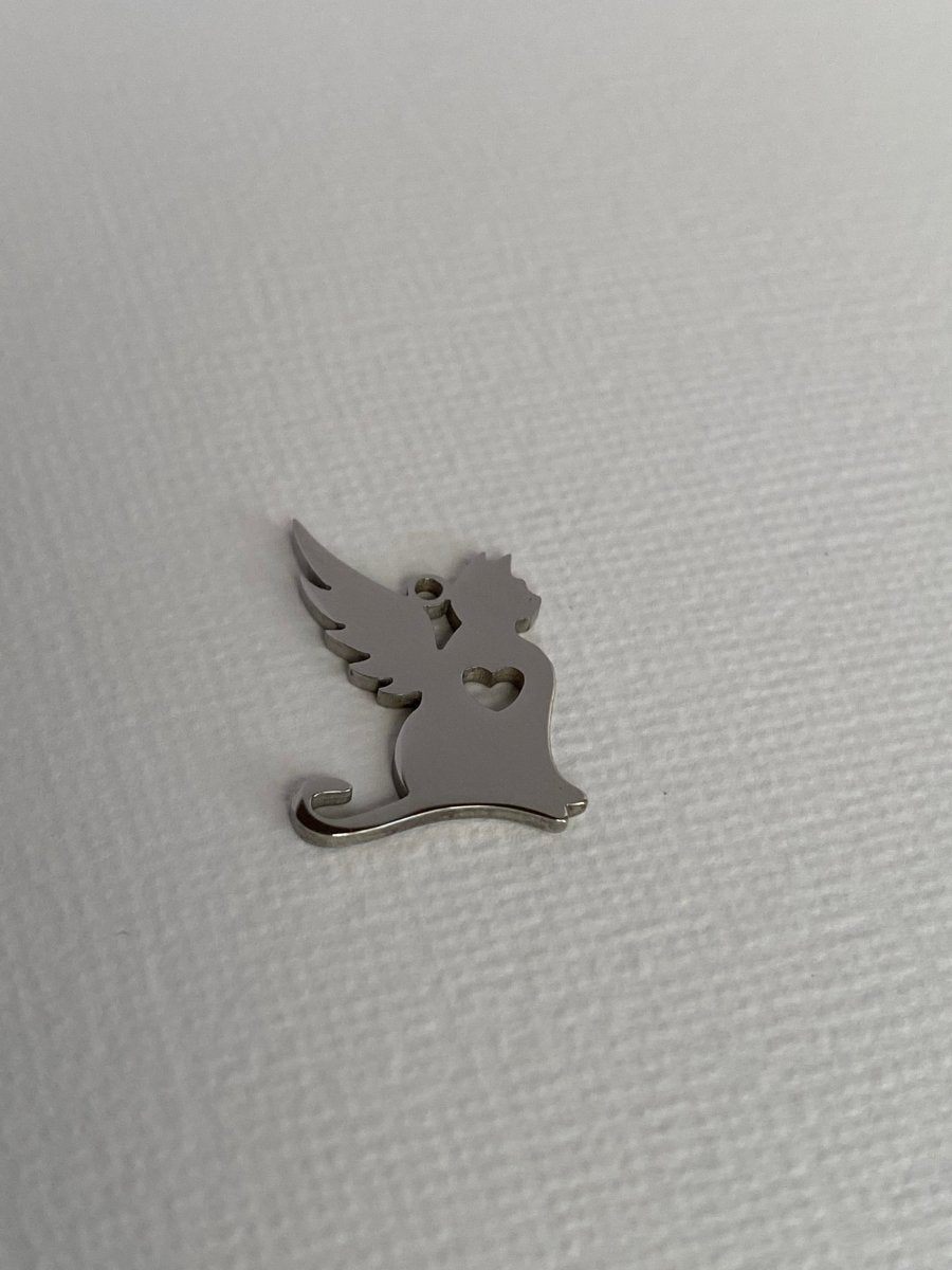 Engraved Angel Cat/Dog Memorial CharmCharms