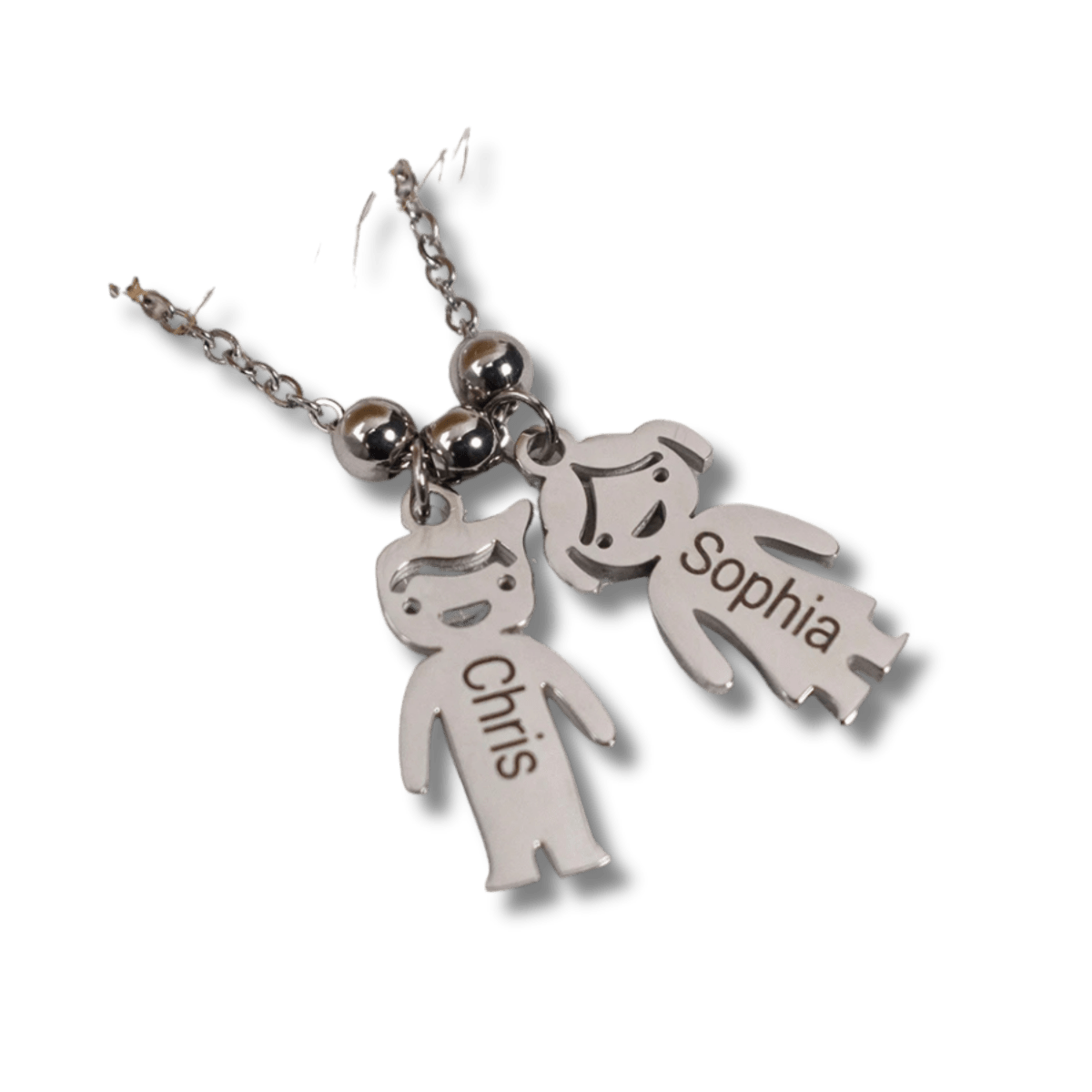 Engraved Boy Charm - Stainless SteelBracelet