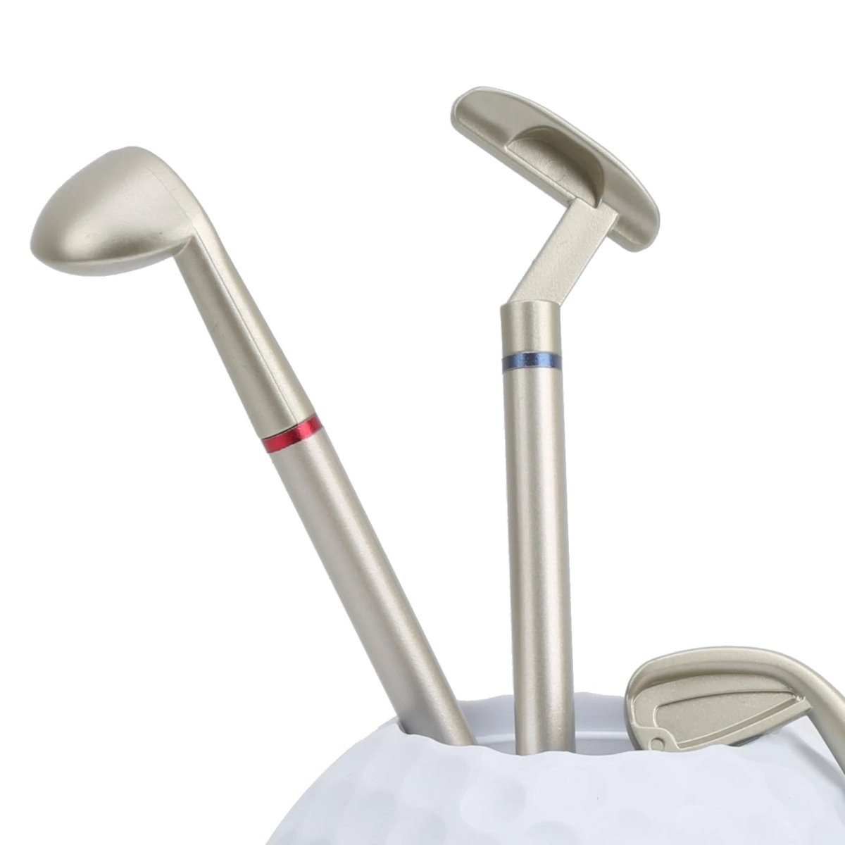 Engraved Desk Top Golf Ball and Club Pen Holdergolf gift