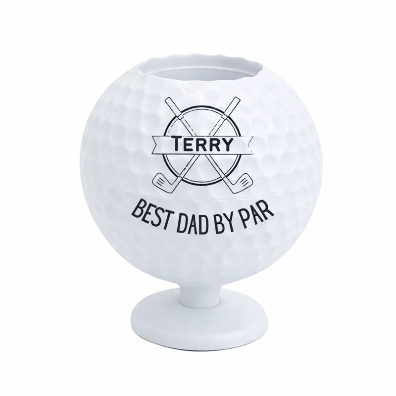Engraved Desk Top Golf Ball and Club Pen Holdergolf gift