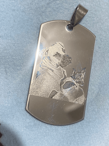 Engraved Pet Photo Keyring Pendant Australia - Key Chains Personalisr Au