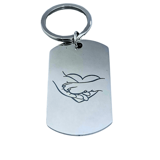 Engraved Pet Photo Memorial Keychain - Key Chains Personalisr Au