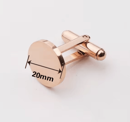 Engraved Round CufflinksCufflinks