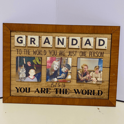 Father's Day Gift Custom Wood Photo Framewood