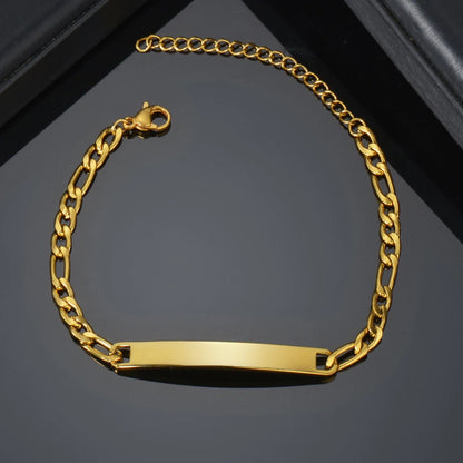 Personalised Bracelet – Custom Engraved Stainless Steel