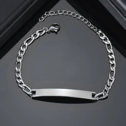 Personalised Bracelet – Custom Engraved Stainless Steel