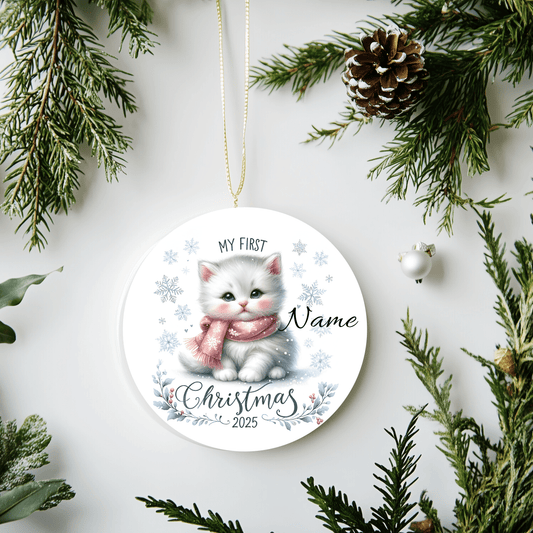 First Christmas Ornaments Custom Name & PhotoChristmas Ornaments