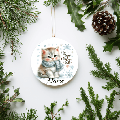 First Christmas Ornaments Custom Name & Photo - Christmas Ornaments Personalisr Au