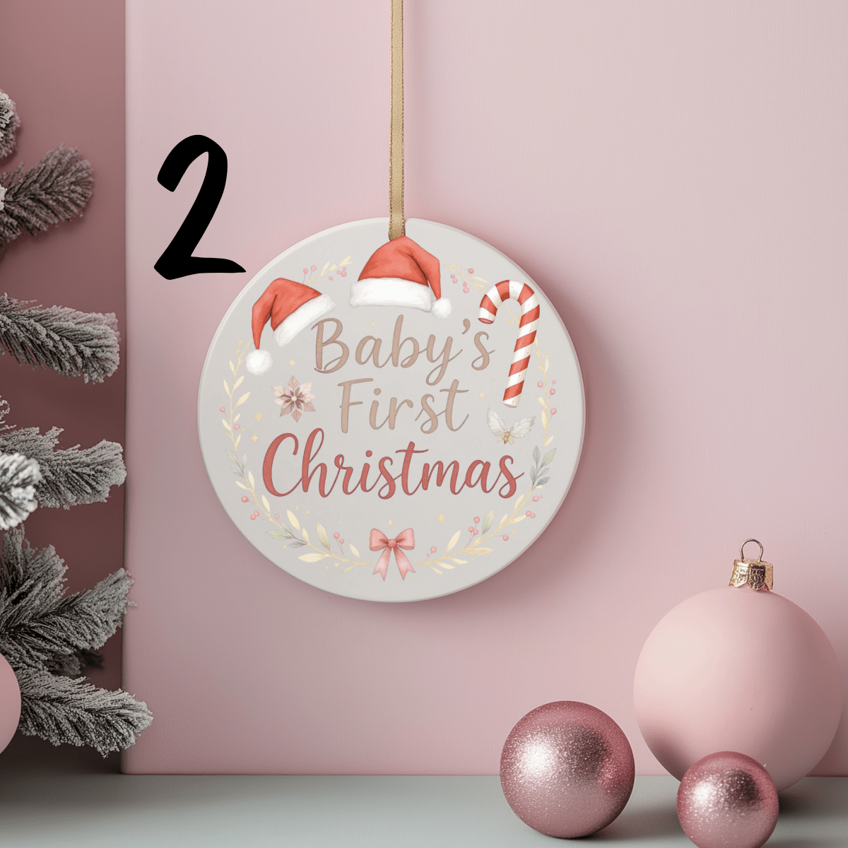 First Christmas Ornaments Personalised 15 styles - Christmas Ornaments Personalisr Au
