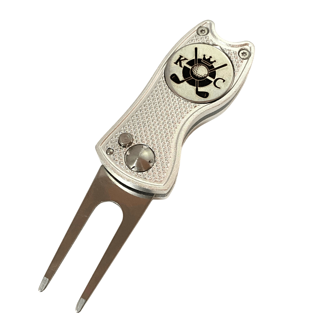 Flick Golf Divot Tool with Engraved Ball MarkerGolf Accessories