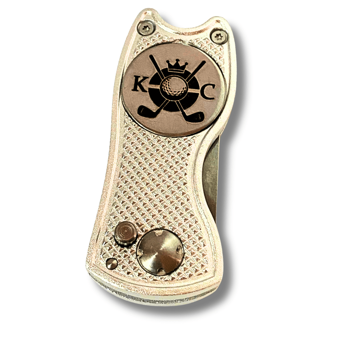 Flick Golf Divot Tool with Engraved Ball MarkerGolf Accessories
