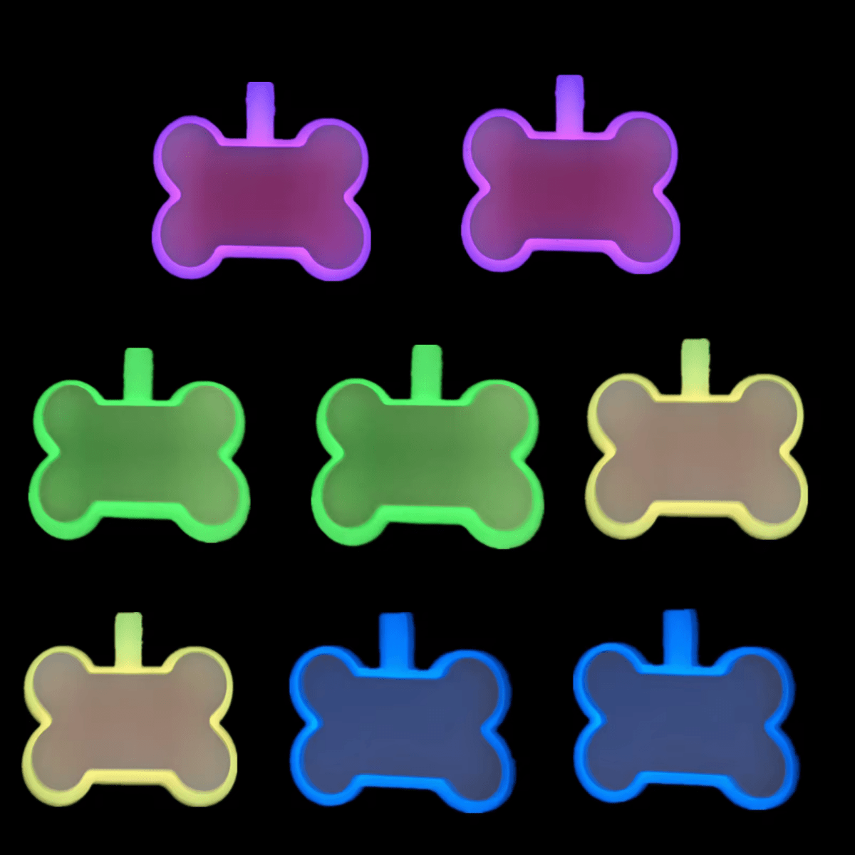 Glow In The Dark Pet ID Name Tags pet id tag