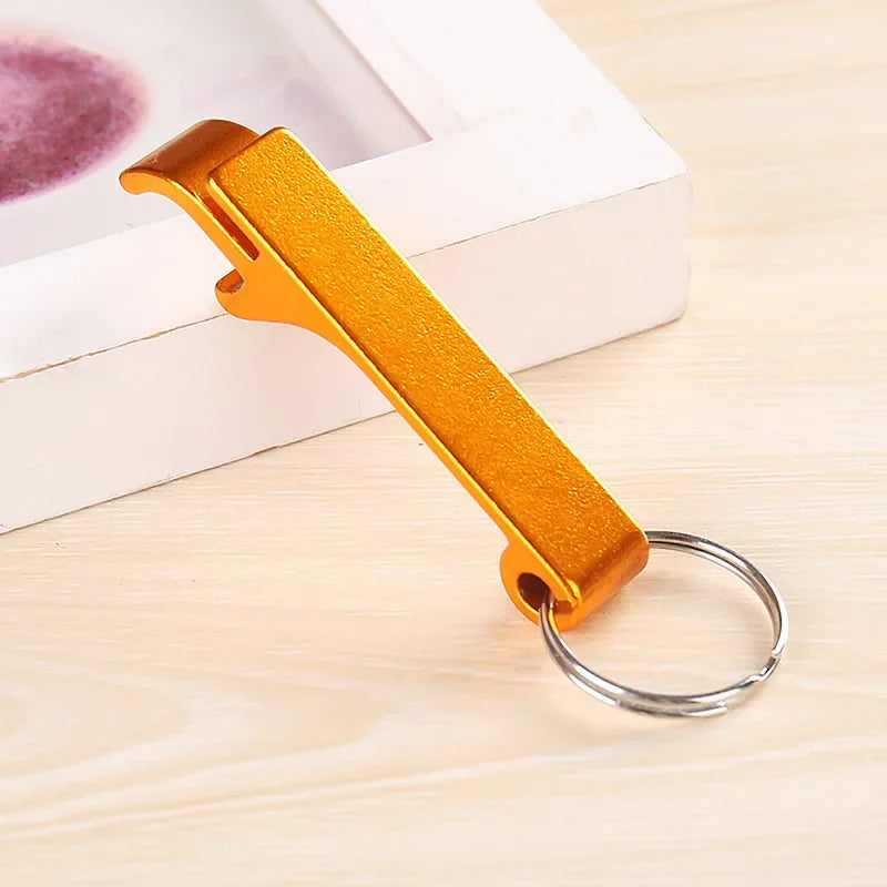 yellow bottle opener keychain