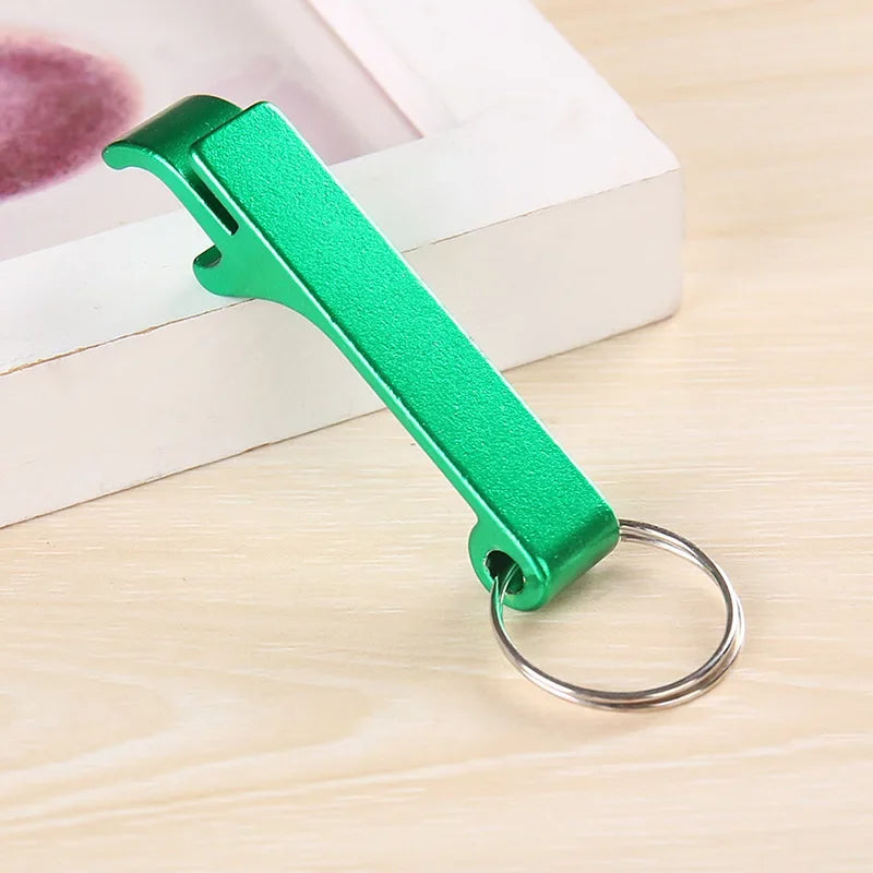 green bottle opener keychain