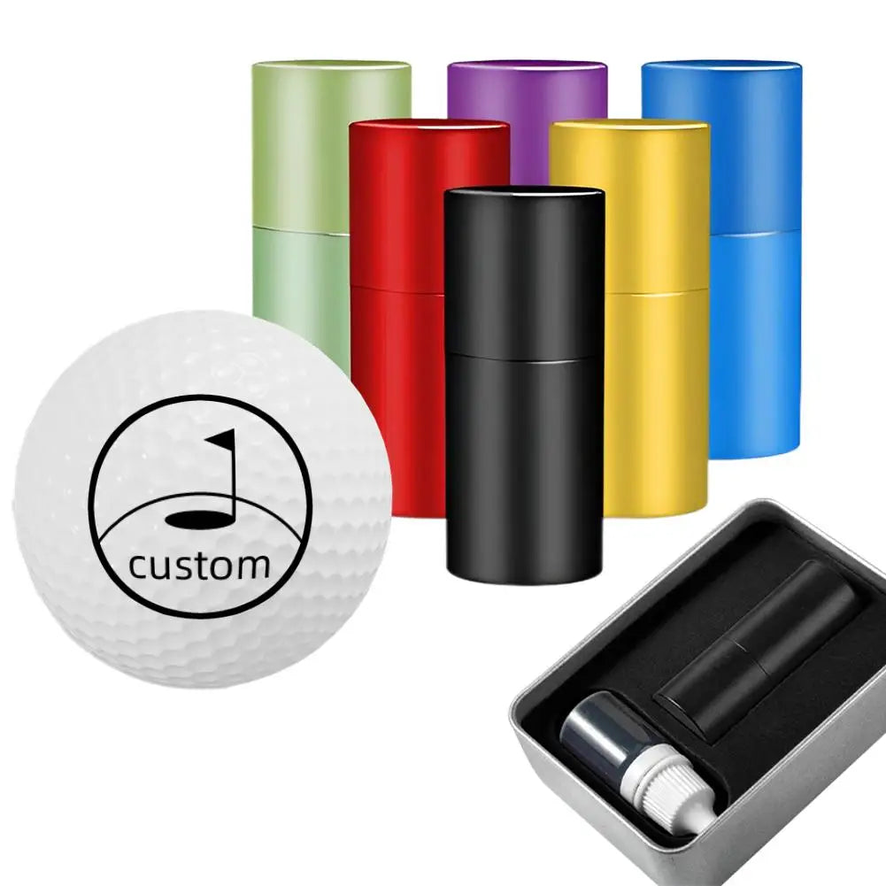Custom Golf Ball Stamp - golf ball marker all colours with gift tin - Personalisr Au