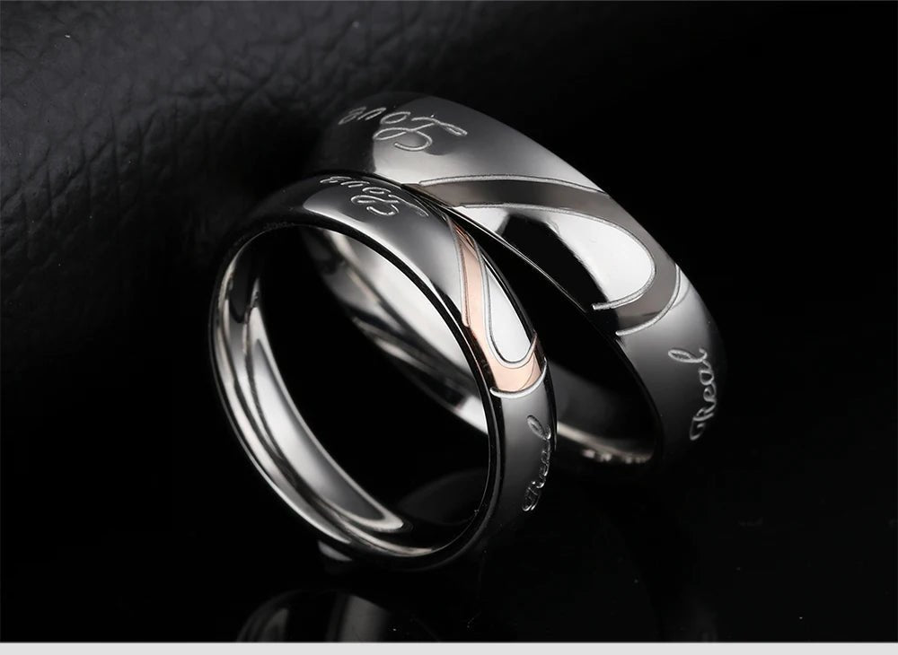 Couples Engraved Customised Rings