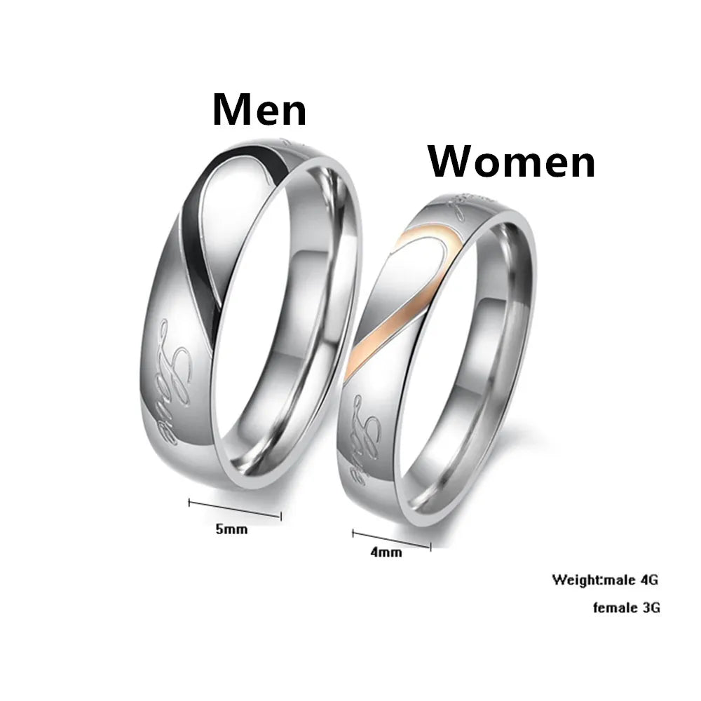 Matching Customised Rings for Couples