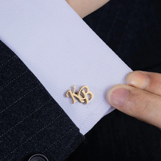 Monogram Initial Personalised Cufflinks Sterling SilverCufflinks