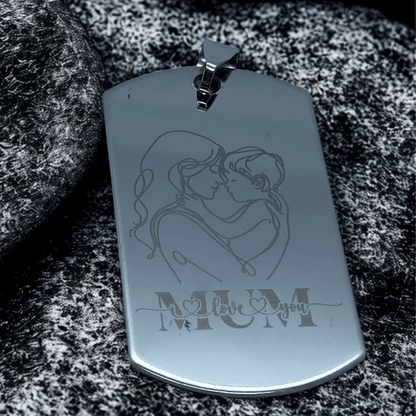 Mothers Day Engraved Stainless Steel Pendants