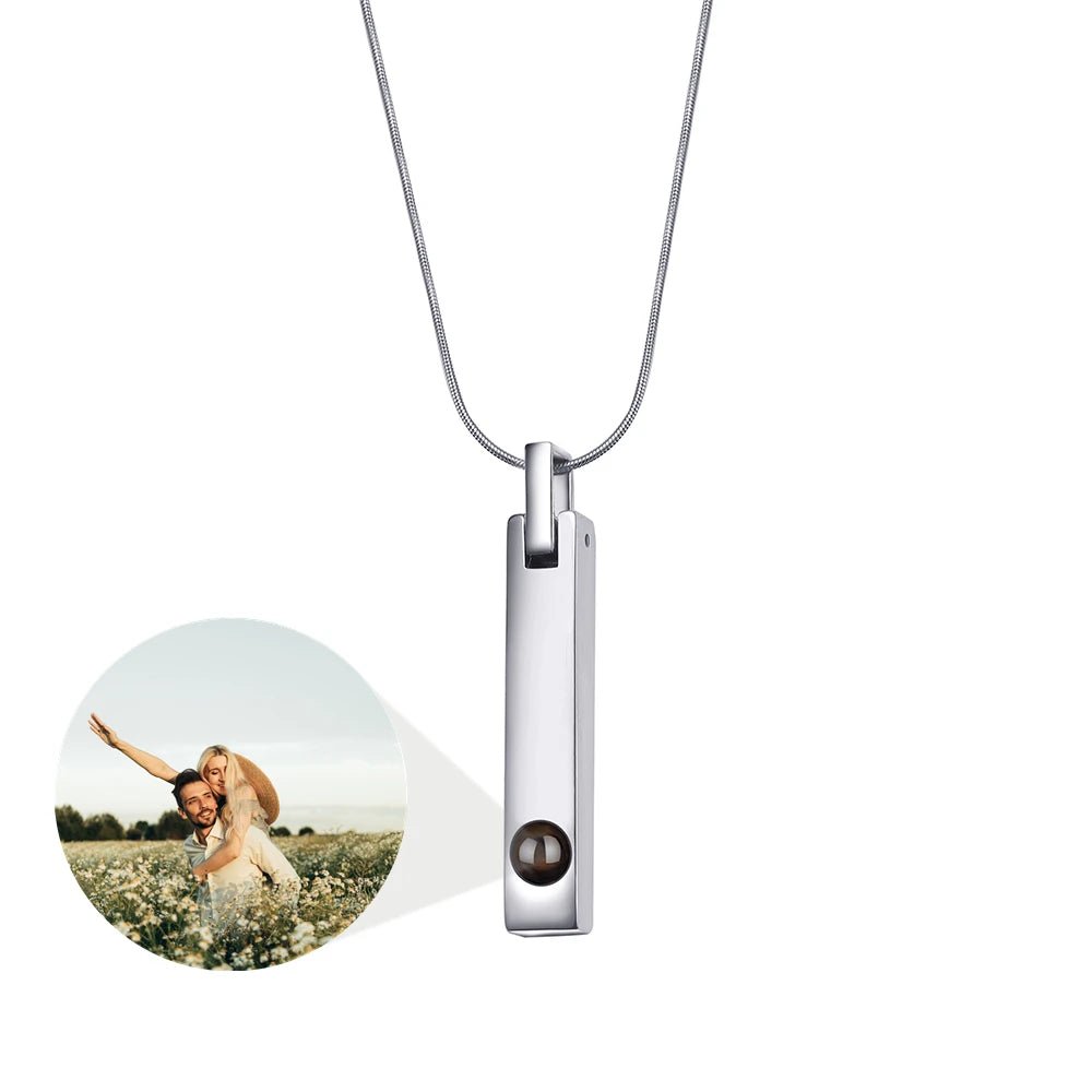 New style Photo Projection Men's Necklace - ,Photo Necklaces Personalisr Au