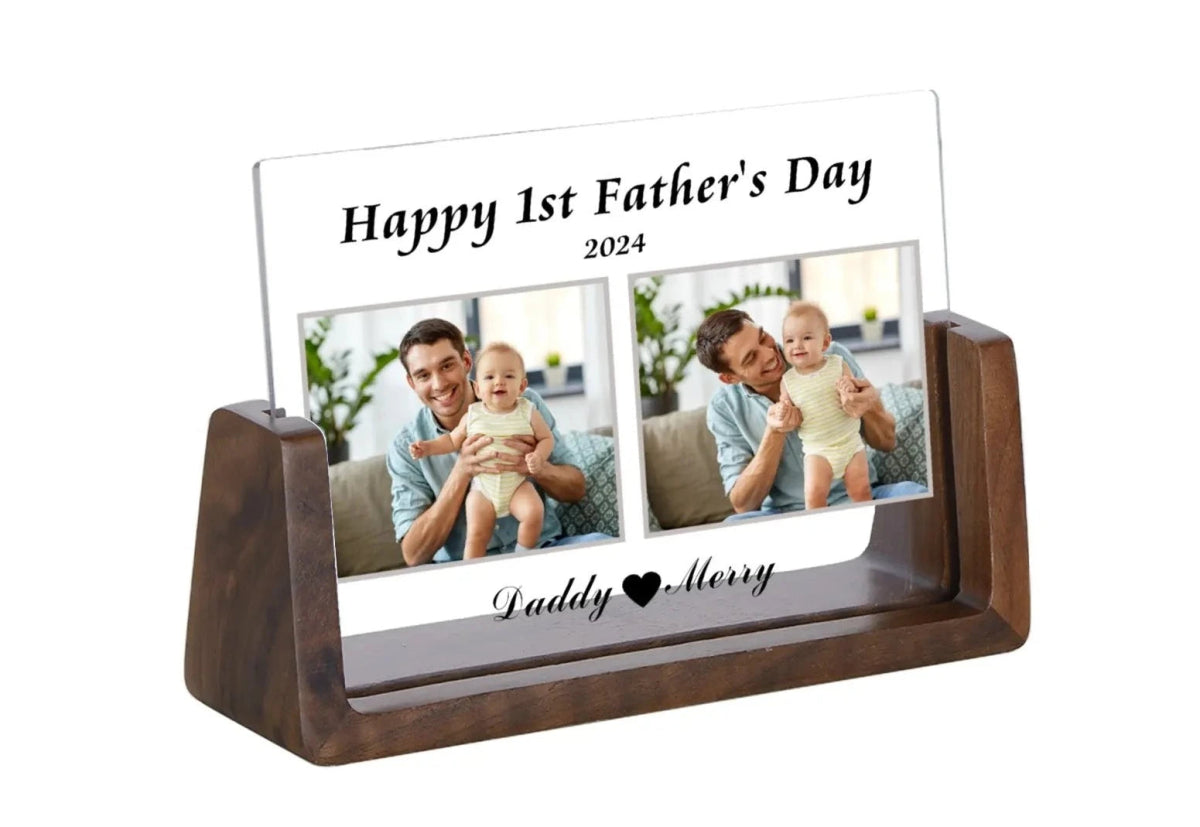 Personalised 1st Fathers Day Photo Giftphoto frame