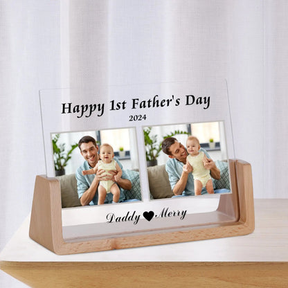 Personalised 1st Fathers Day Photo Giftphoto frame