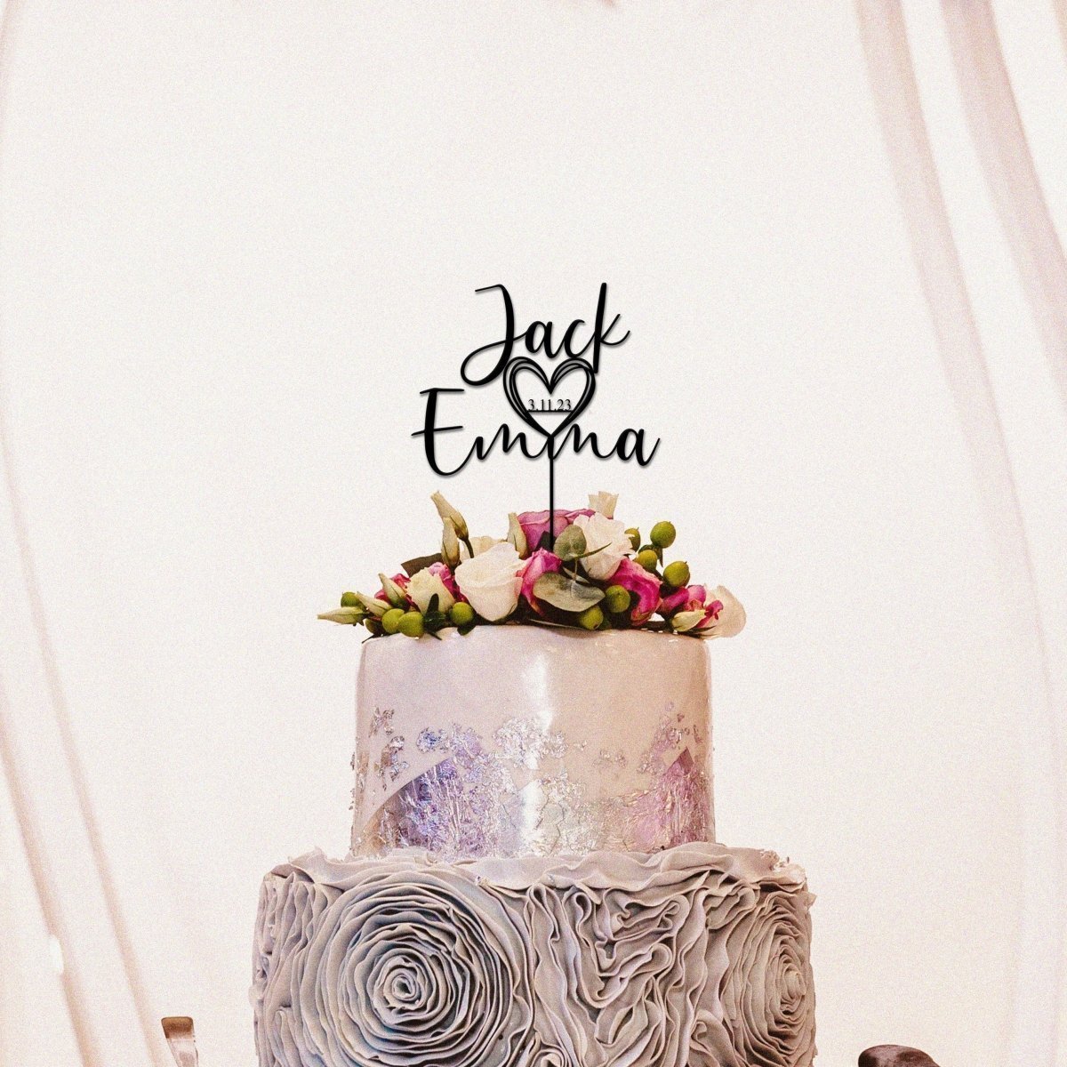 Personalised Acrylic Wedding Cake Toppercake topper