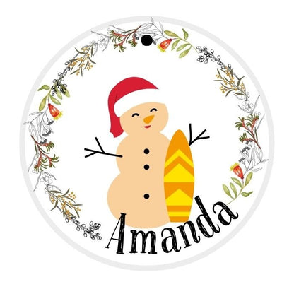 personalised aussie christmas ornament sandman