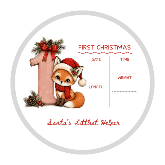 Personalised Baby’s First Christmas Ornament – Birth Details Christmas Ornaments Personalisr Au