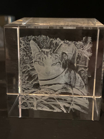 Personalised Crystal Photo Blocks Australia3d crystal