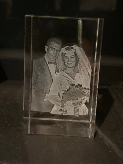 Personalised Crystal Photo Blocks Australia3d crystal