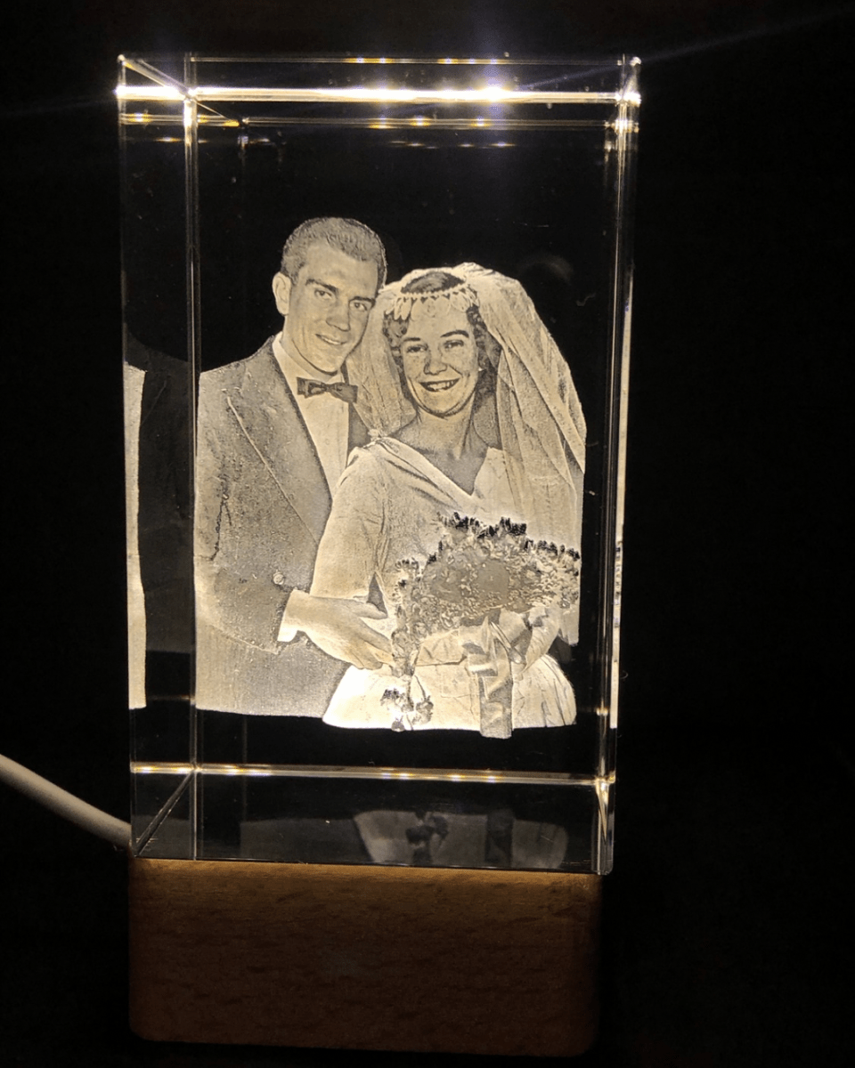 Personalised Crystal Photo Blocks Australia3d crystal