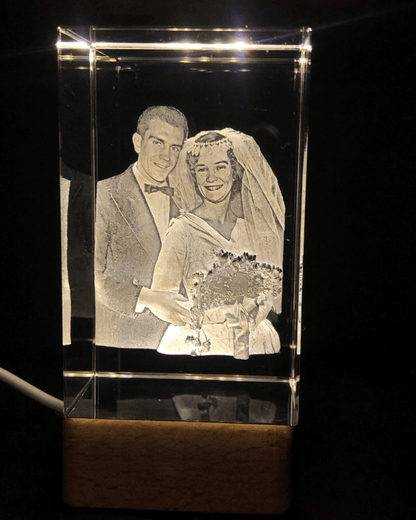 Personalised Crystal Photo Blocks Australia3d crystal