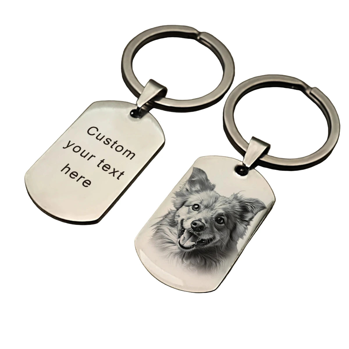 Personalised Engraved Photo Keychain Australia