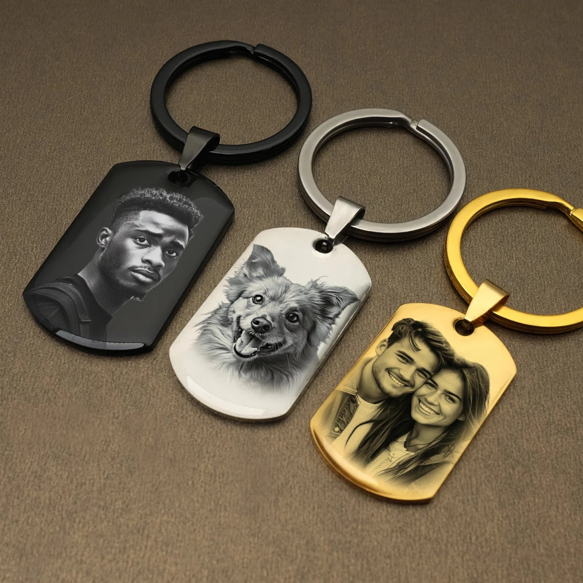 Personalised Engraved Photo Keychain Australia