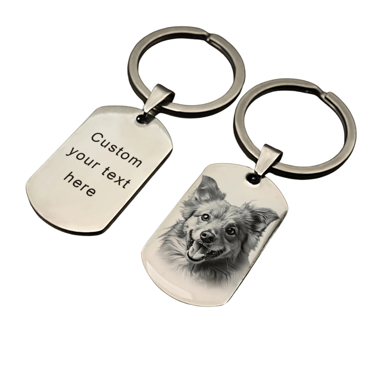 Personalised Engraved Photo Keychain Australia