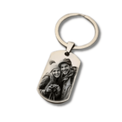 Personalised Engraved Photo Keychain Australia