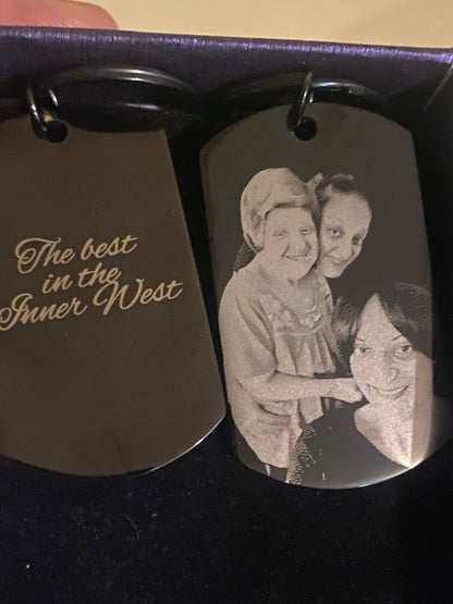 Personalised Engraved Photo Keychain AustraliaKey Chains