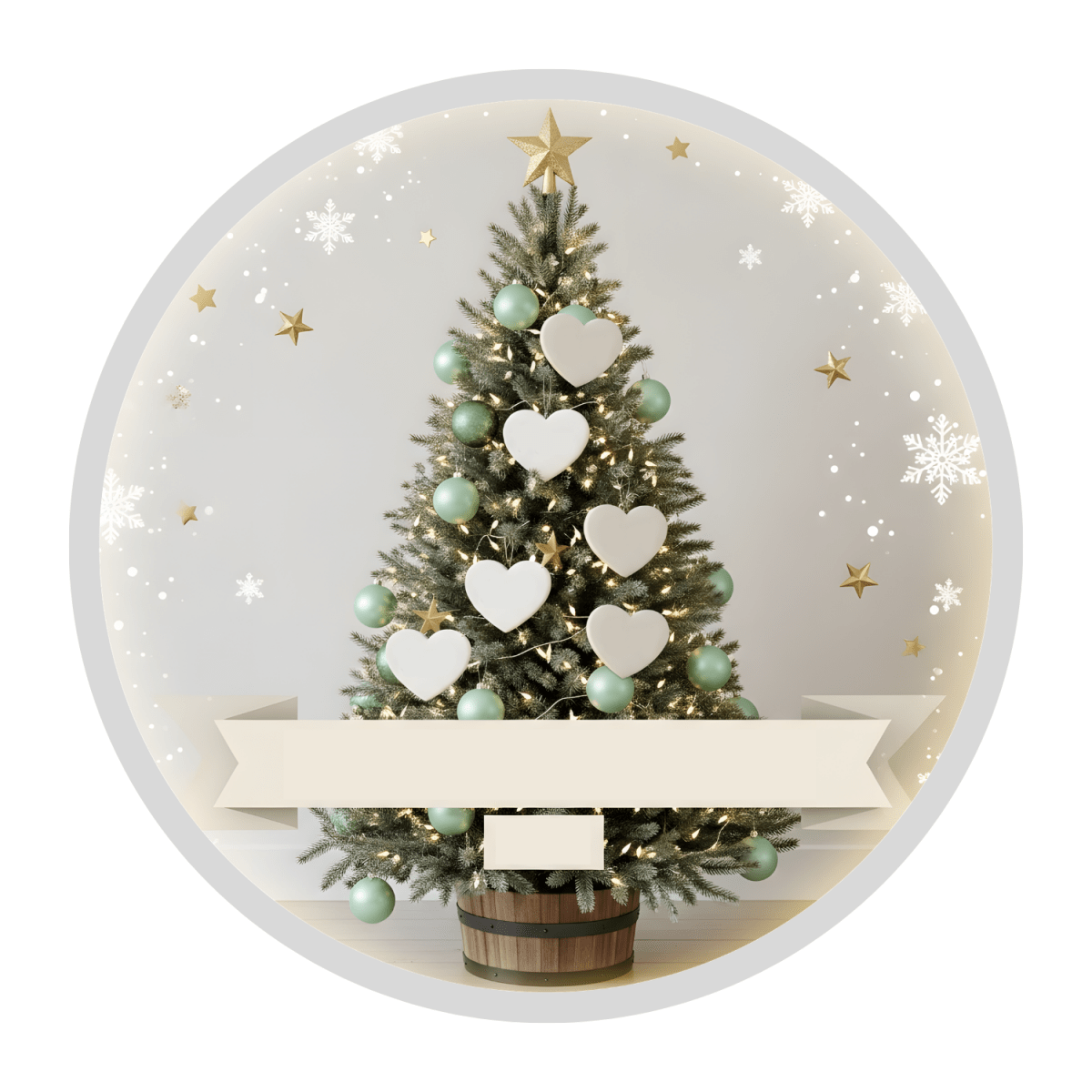 Personalised Family Christmas Tree Ornament – Custom Heart Names Personalisr Au