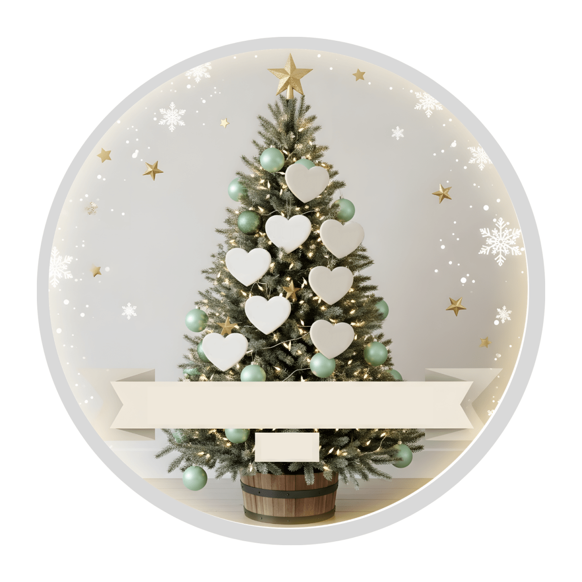 Personalised Family Christmas Tree Ornament – Custom Heart Names Personalisr Au